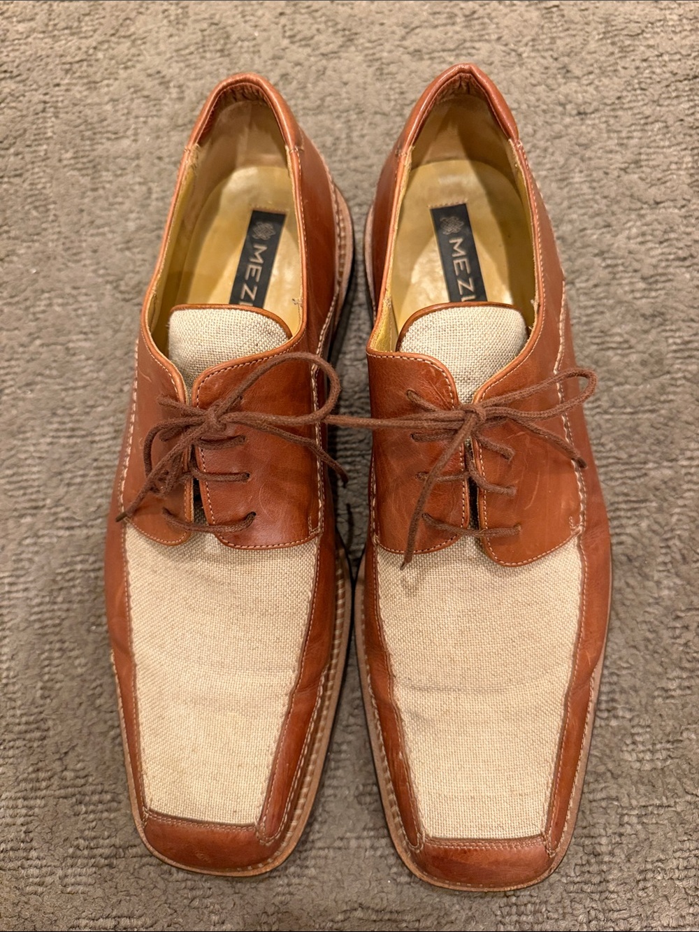 Mezlan Two Tone Spectator Slip On Shoes Size 12 M